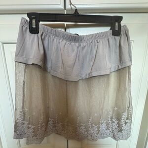 Demdaco Tan and Gray Skirt